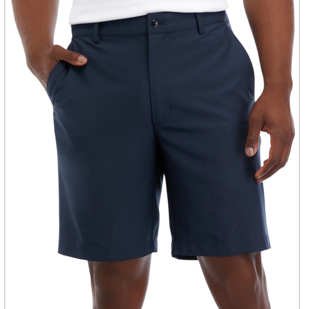 Greg Norman Golf Shorts Performance Stretch Navy Men’s Size 38 Sun Protection